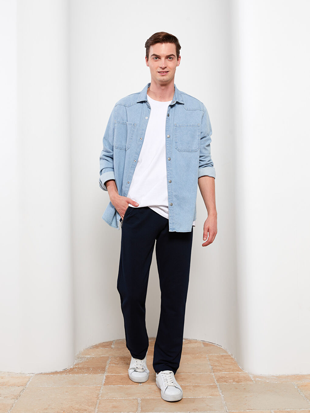 بنطلون رياضي واسع للرجال-1