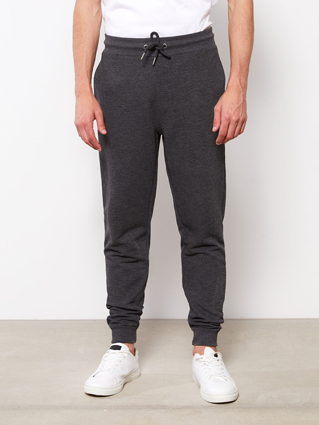 Antrasit Standart Kalıp Erkek Jogger Eşofman Altı-2