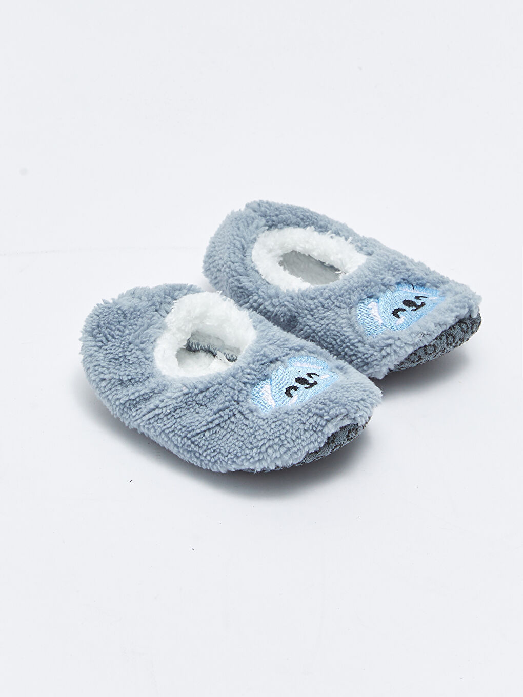 LCW STEPS Embroidered Plush Baby Boy House Slippers -W22481Z1-RTP