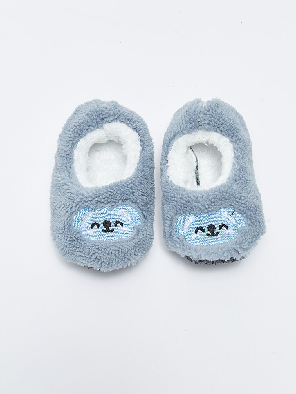 LCW STEPS Embroidered Plush Baby Boy House Slippers -W22481Z1-RTP