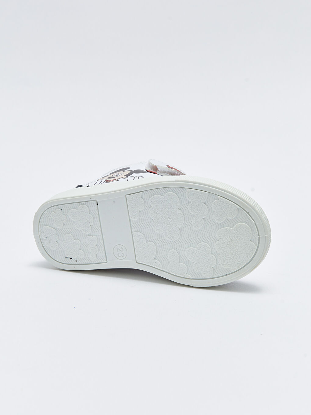 Beyaz Mickey Mouse Lisanslı Cırt Cırtlı Erkek Bebek Bot-3