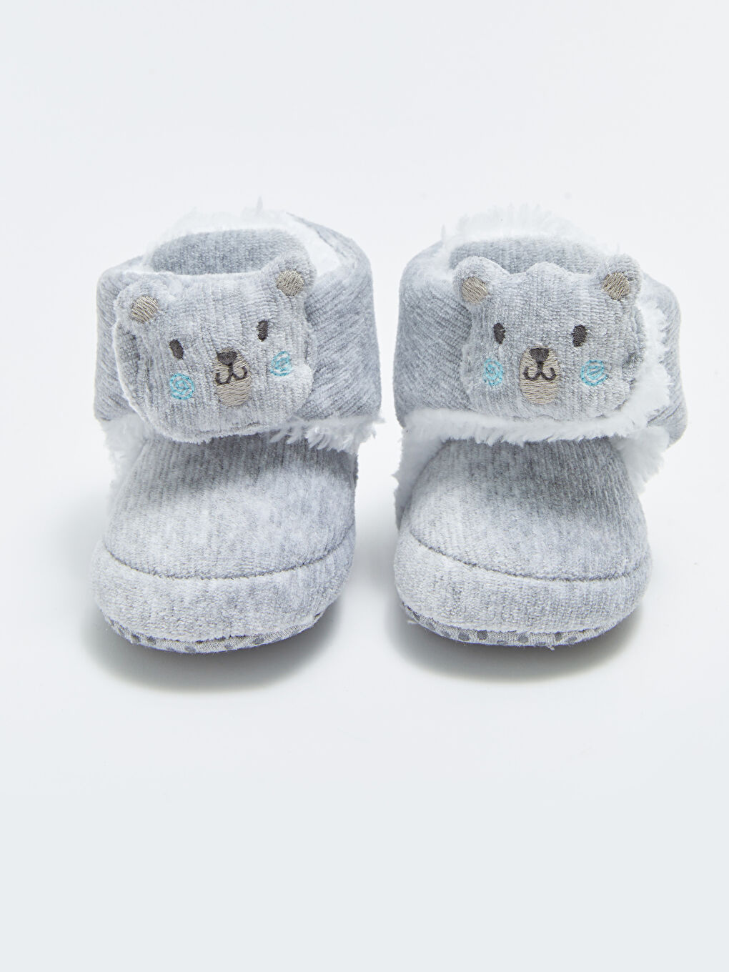 Gri 3D Patchli Erkek Bebek Yürüme Öncesi Ev Botu-2