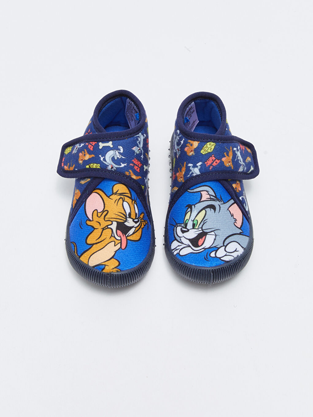 LCW STEPS Lacivert Tom&Jerry Lisanslı Cırt Cırtlı Erkek Bebek Panduf - 2