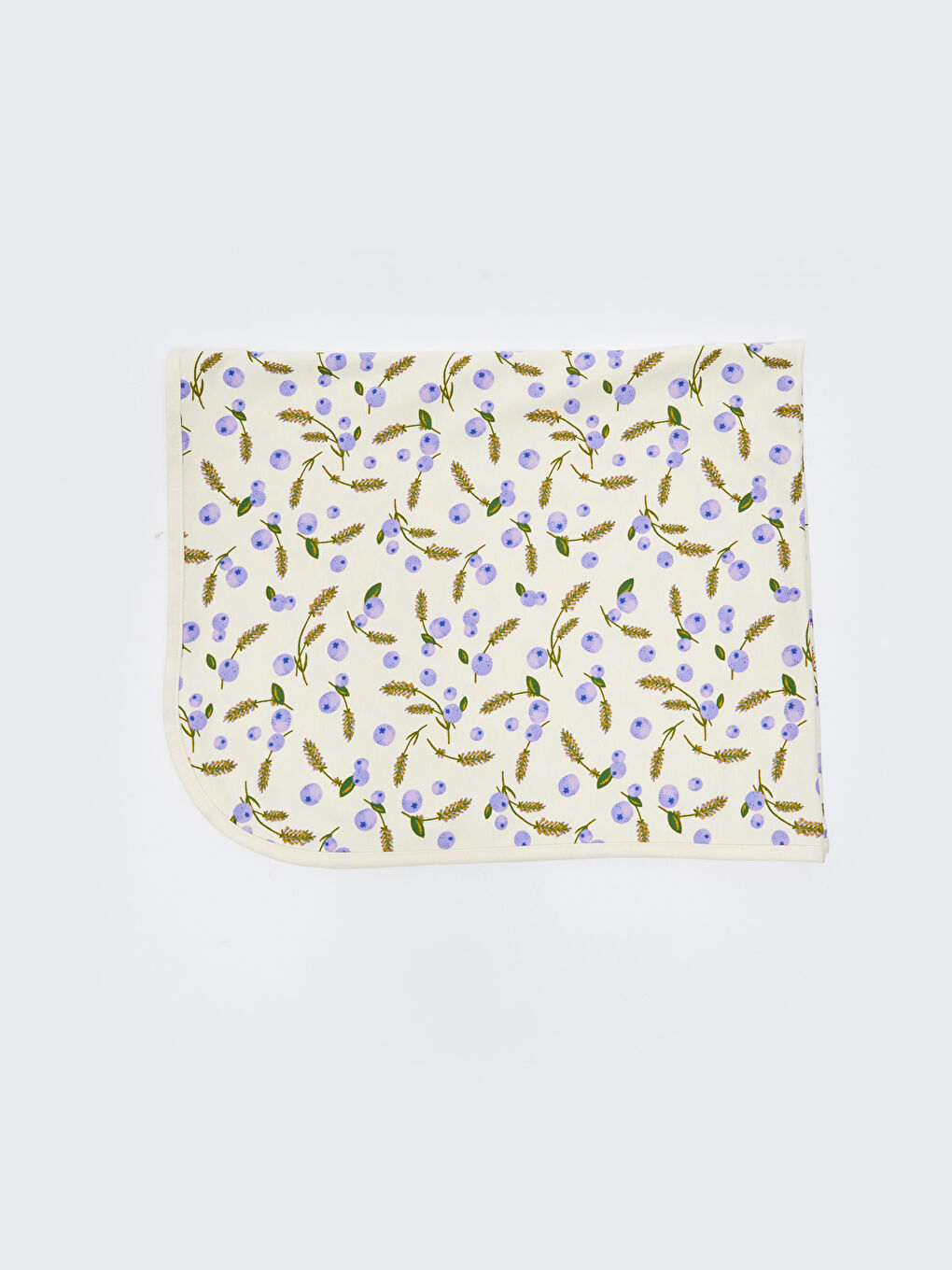 Ekru Baskılı Kız Bebek Battaniye-1