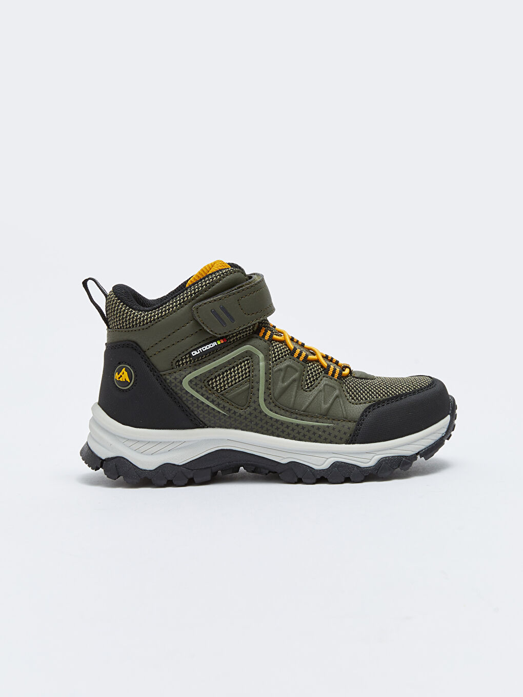 Lace-up Hook and Loop Boy Trekking Boots-1