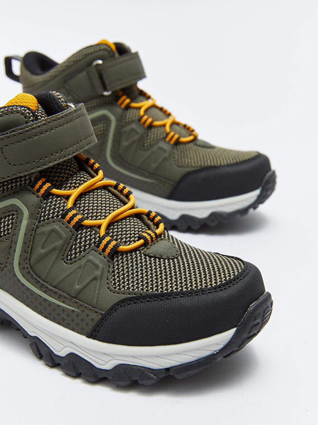 Lace-up Hook and Loop Boy Trekking Boots-2