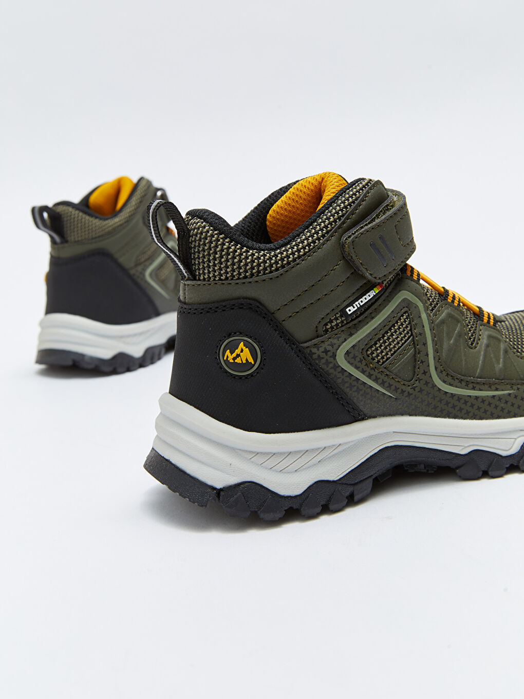 Lace-up Hook and Loop Boy Trekking Boots-4