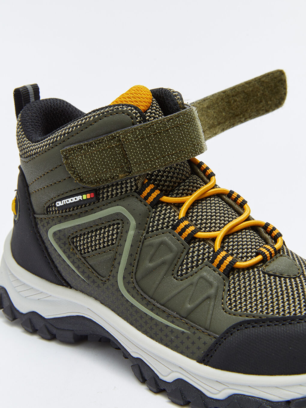 Lace-up Hook and Loop Boy Trekking Boots-5