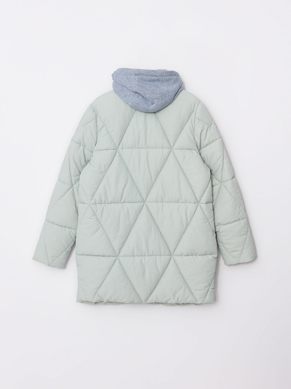 Geaca Matlasată Simplu cu Glugă pentru Femei-6