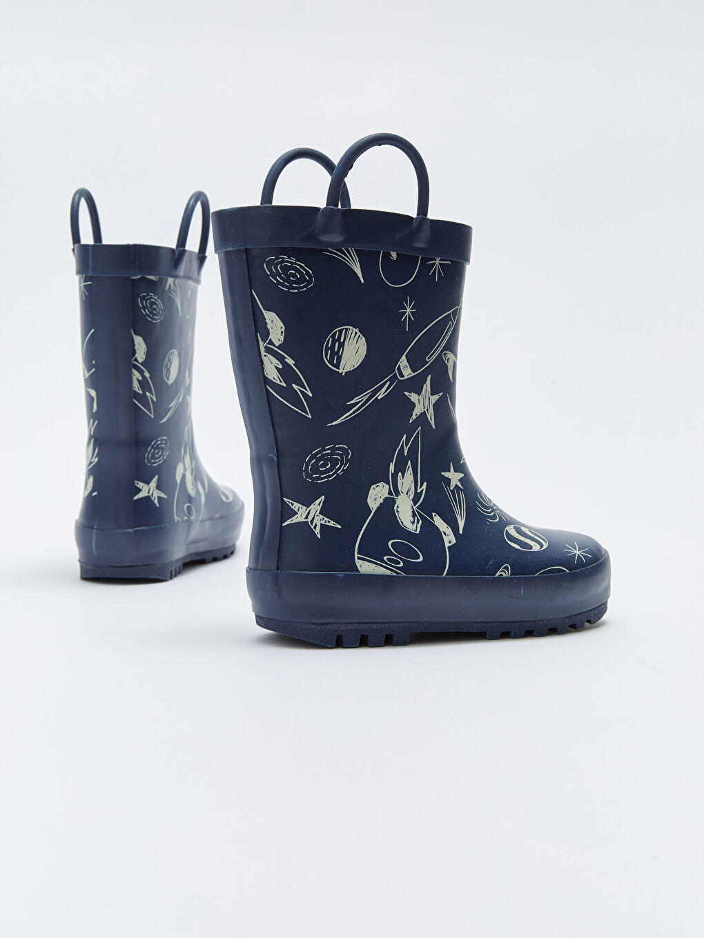 принтті сәби ұлдарға арналған резеңке етік-4