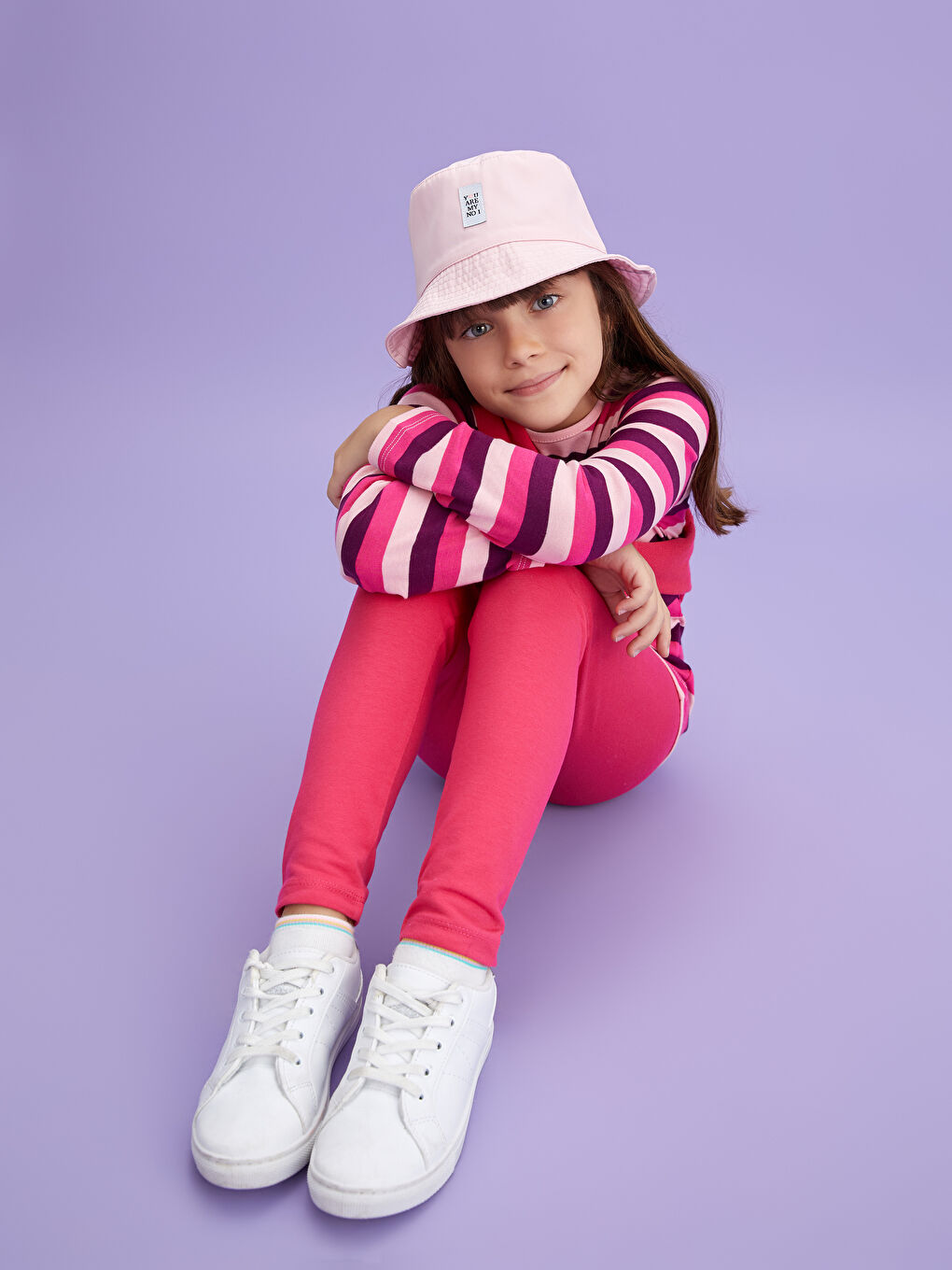 Leggings Basiques pour Filles à Taille Élastiquée-2