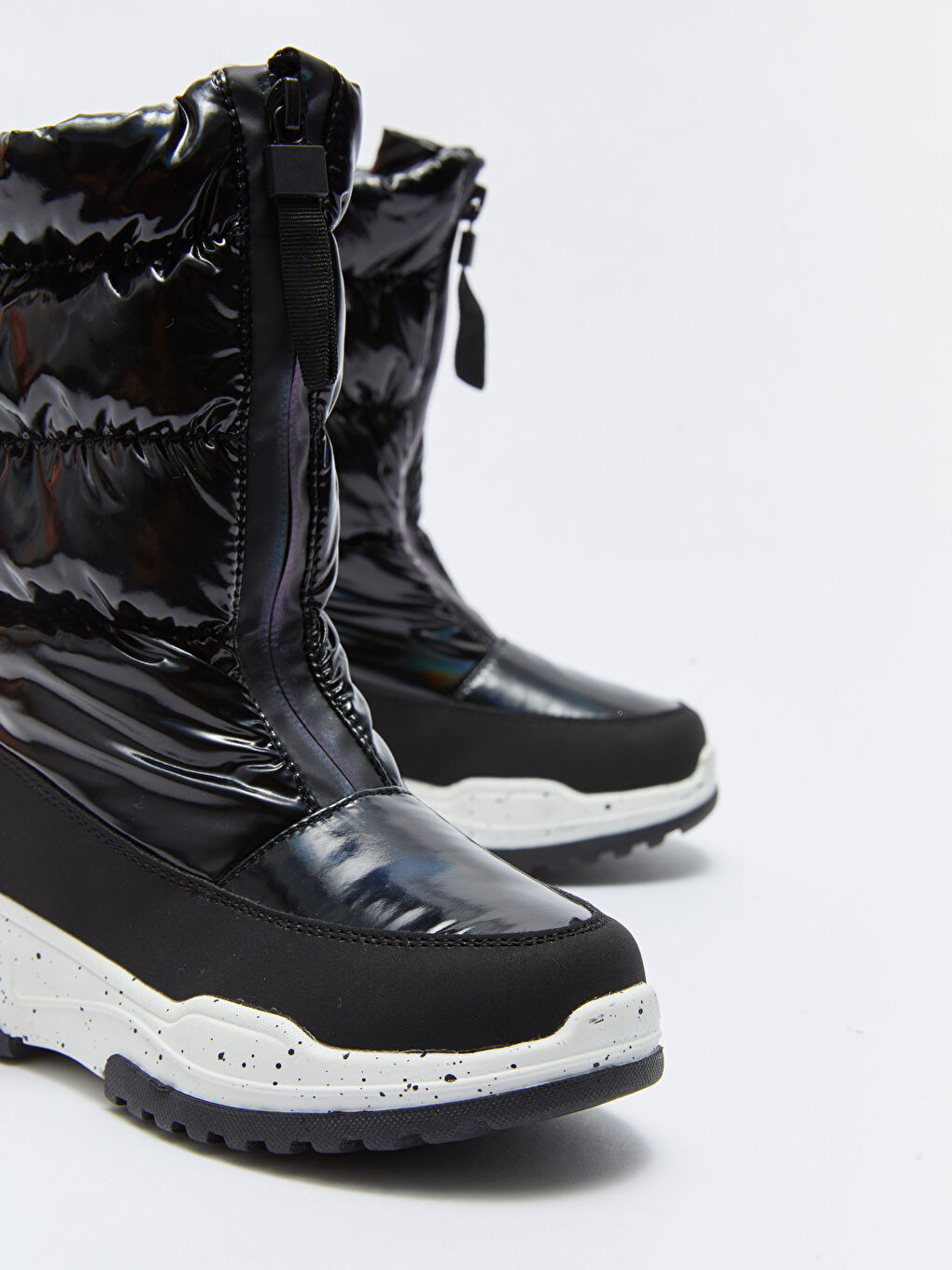 Zippered Thick Sole Girls Snow Boots-2