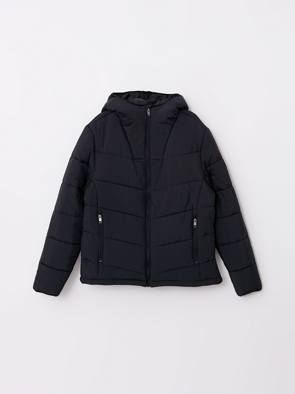 Standard Fit Hooded Men's Puffer Coat-6