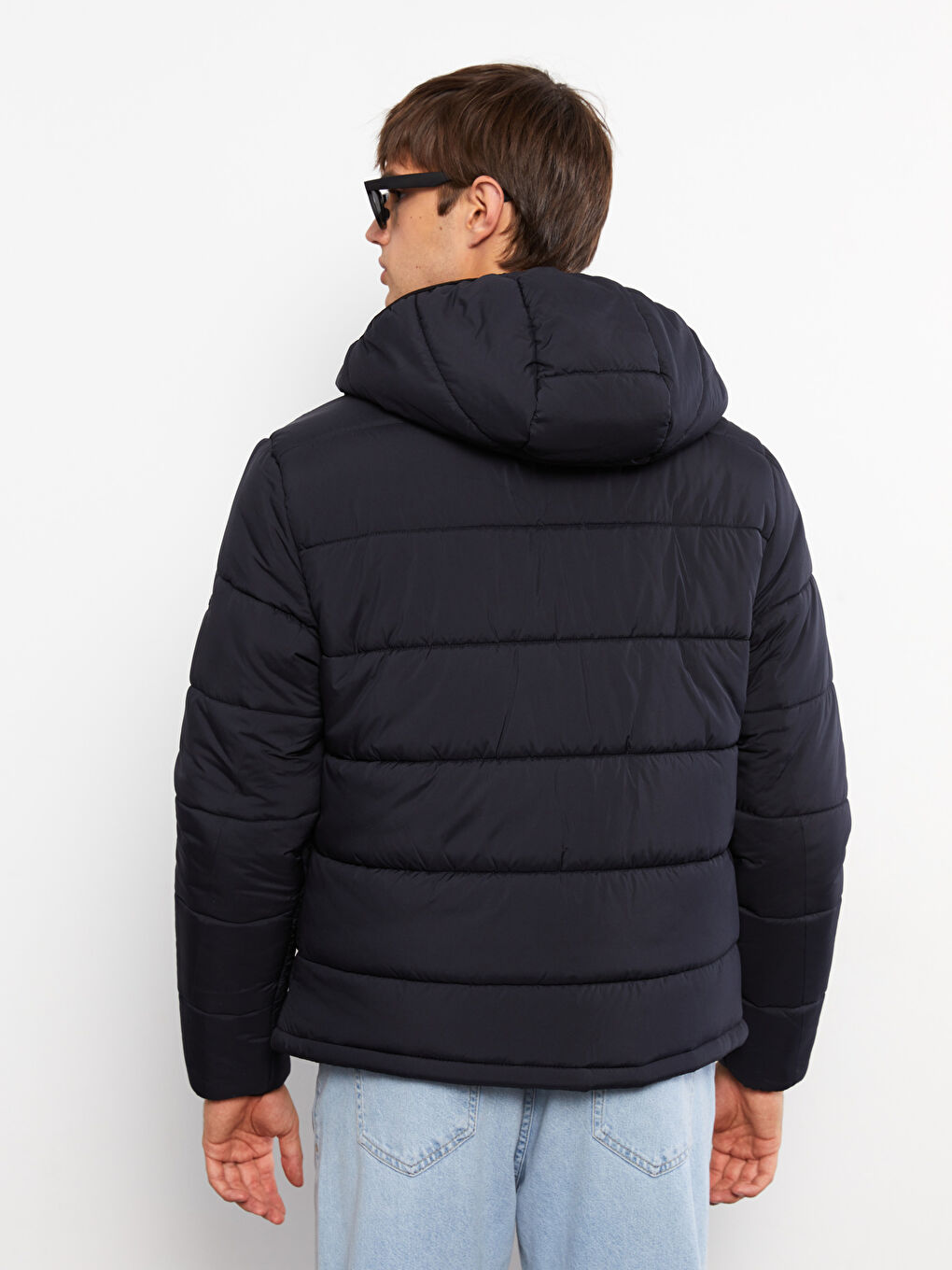 Standard Fit Hooded Men's Puffer Coat-5