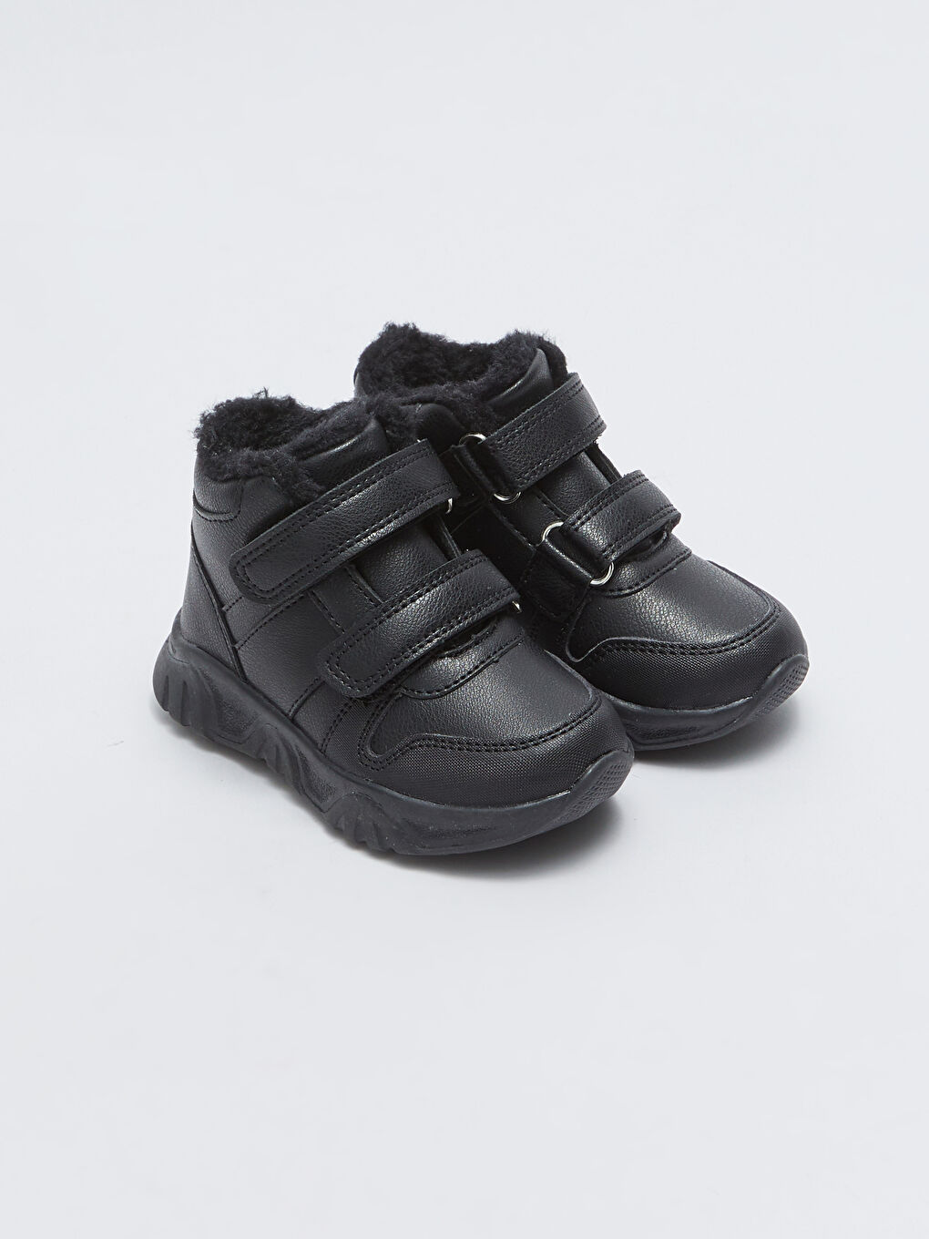 ხელოვნური ტყავის ჰუკი და ლუპი შესაკრავი ჩექმები ბიჭებისთვის