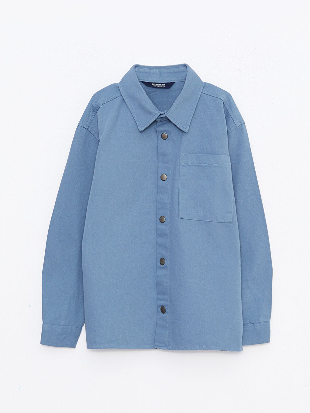 LCW Kids Basic Long Sleeve Twill Boys' Shirt -W22658Z4-R2T