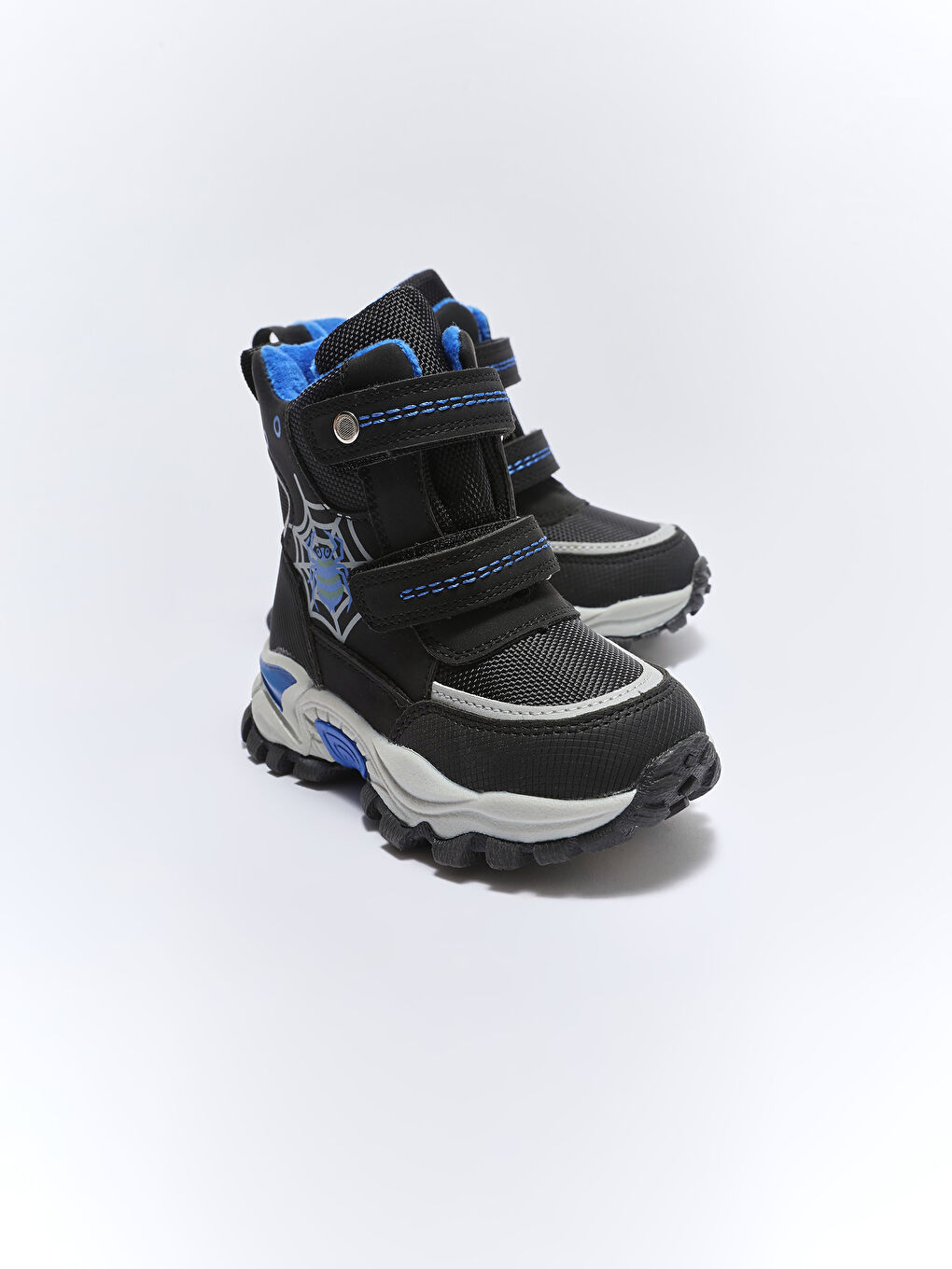 Bedruckte Baby Jungen Schneestiefel mit Klettverschluss und Reißverschluss-2