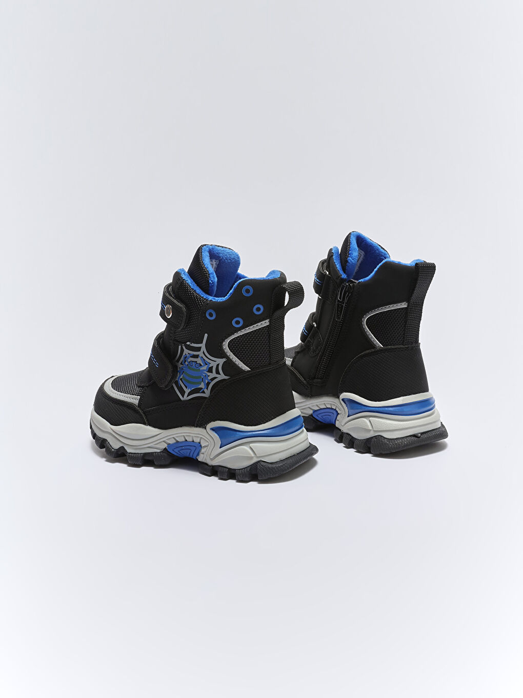 Bedruckte Baby Jungen Schneestiefel mit Klettverschluss und Reißverschluss-3