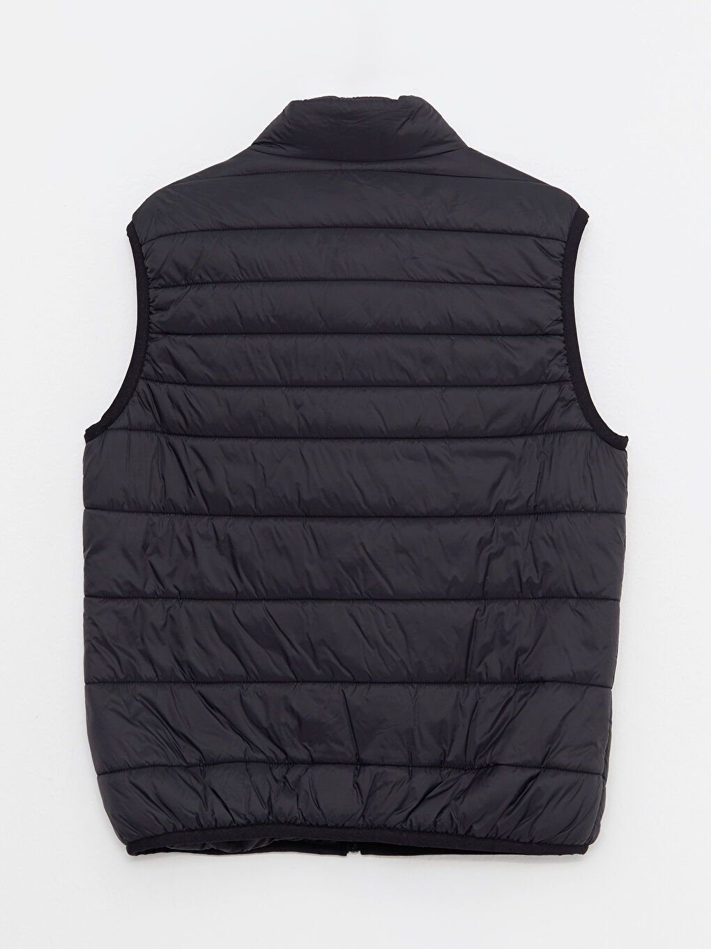 Siyah Standart Kalıp Dik Yaka Erkek Şişme Yelek-6