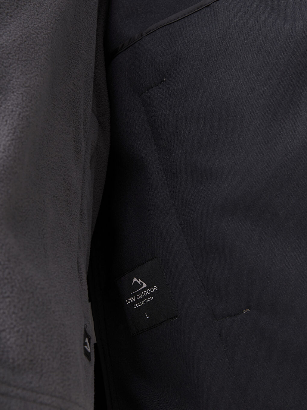 Gri Standart Kalıp Kapüşonlu Erkek Yağmurluk-4