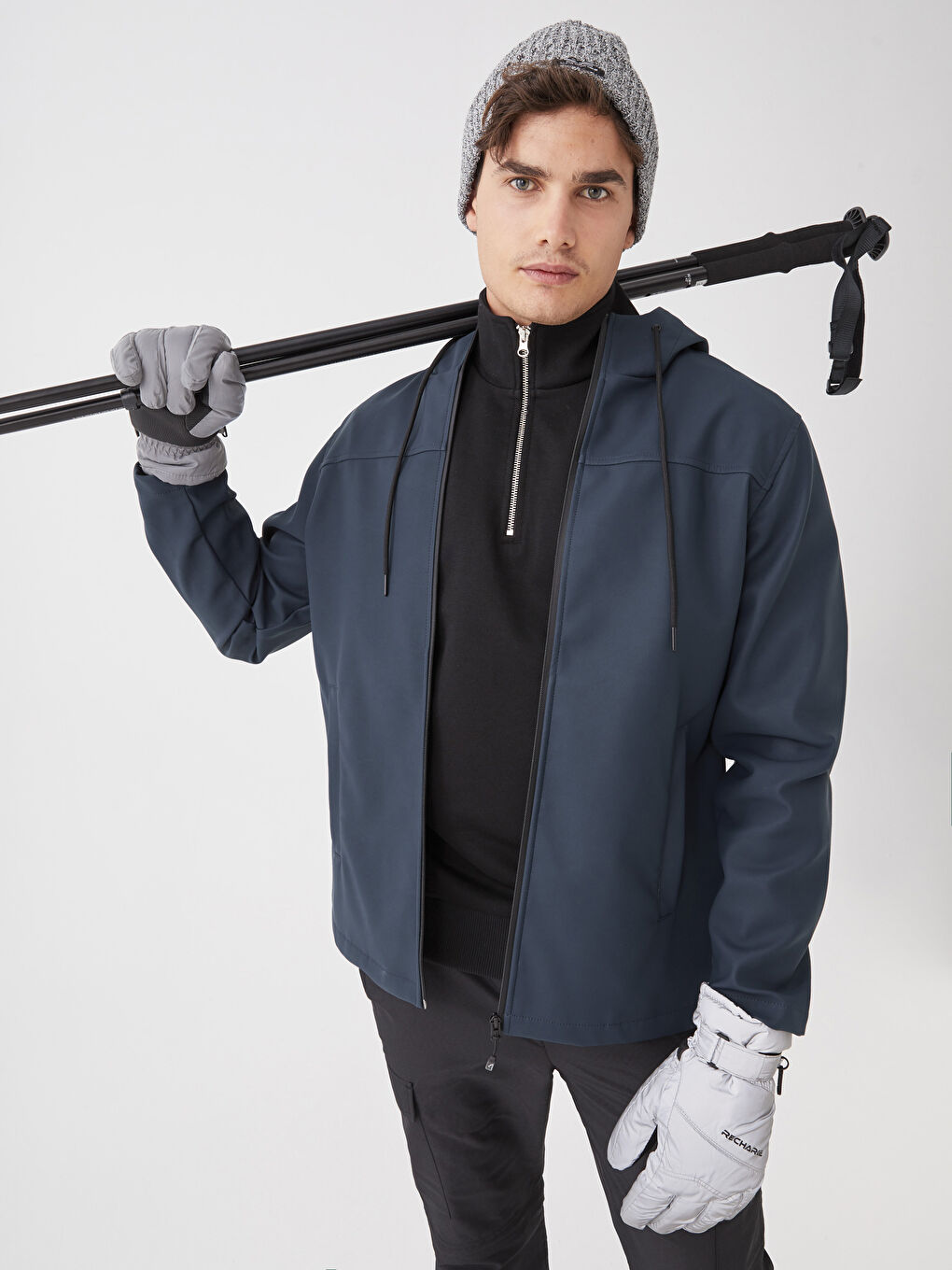 Imperméable à Capuche pour Hommes Coupe Régulière