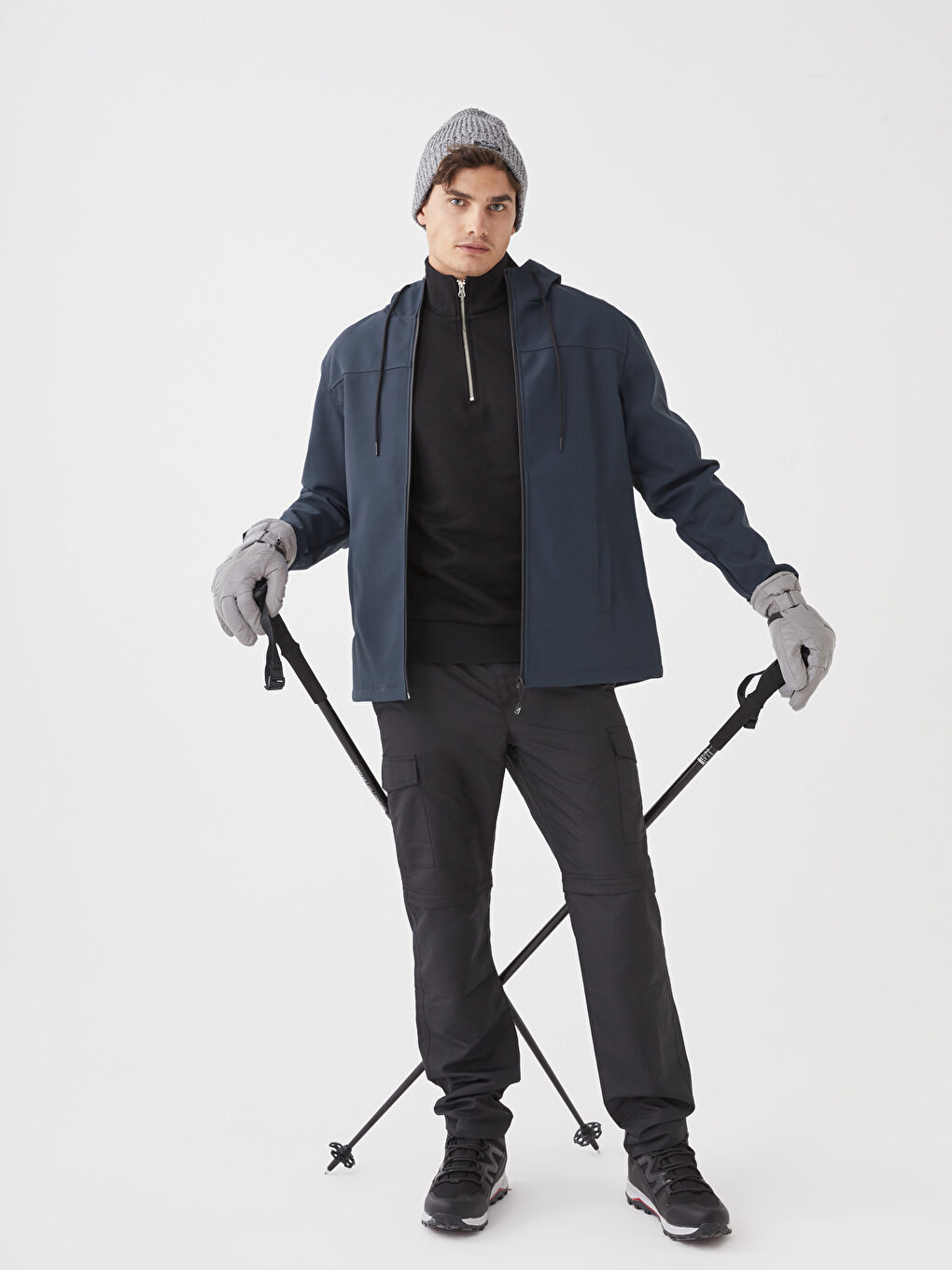 Imperméable à Capuche pour Hommes Coupe Régulière-2