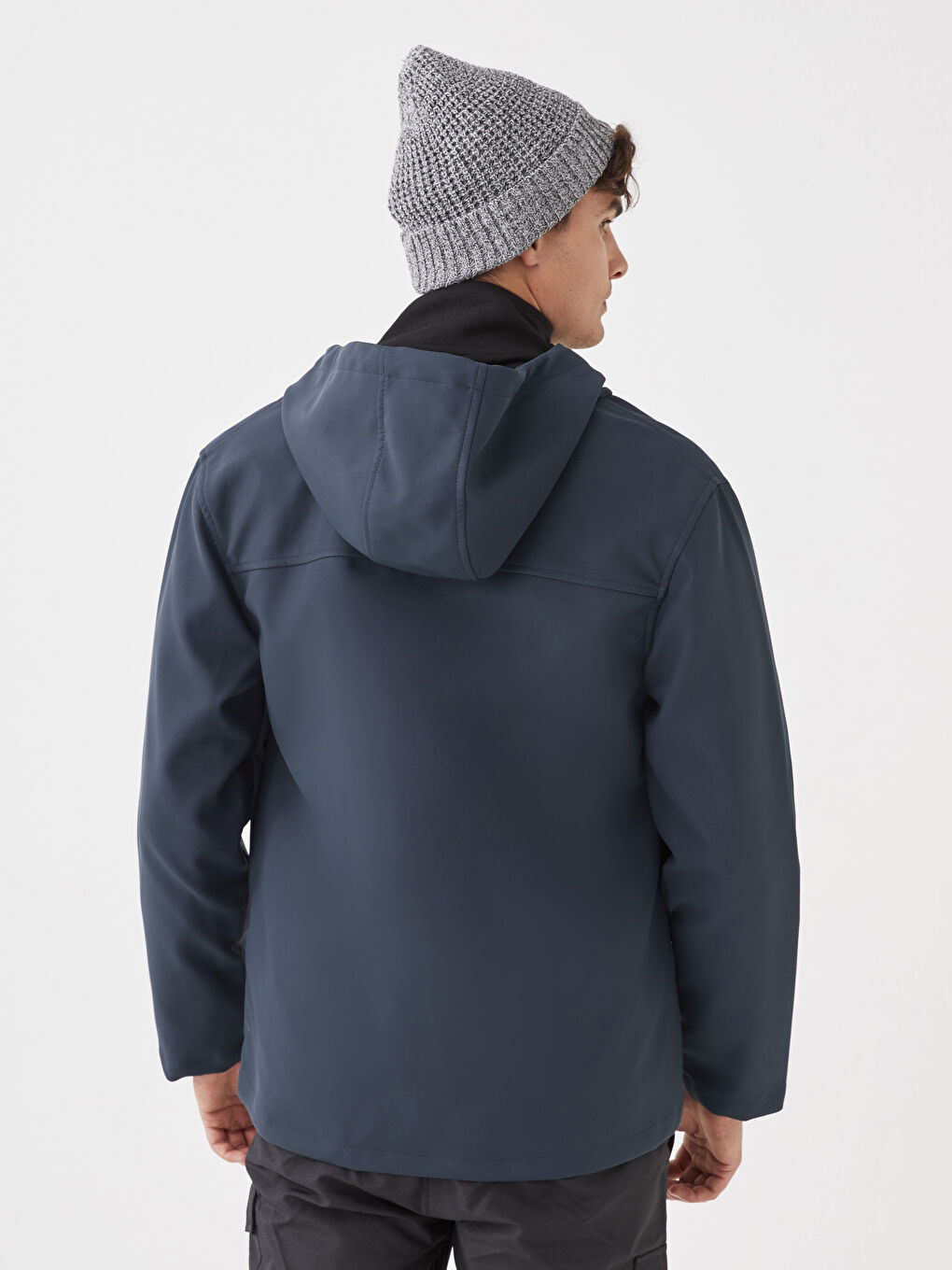 Imperméable à Capuche pour Hommes Coupe Régulière-5