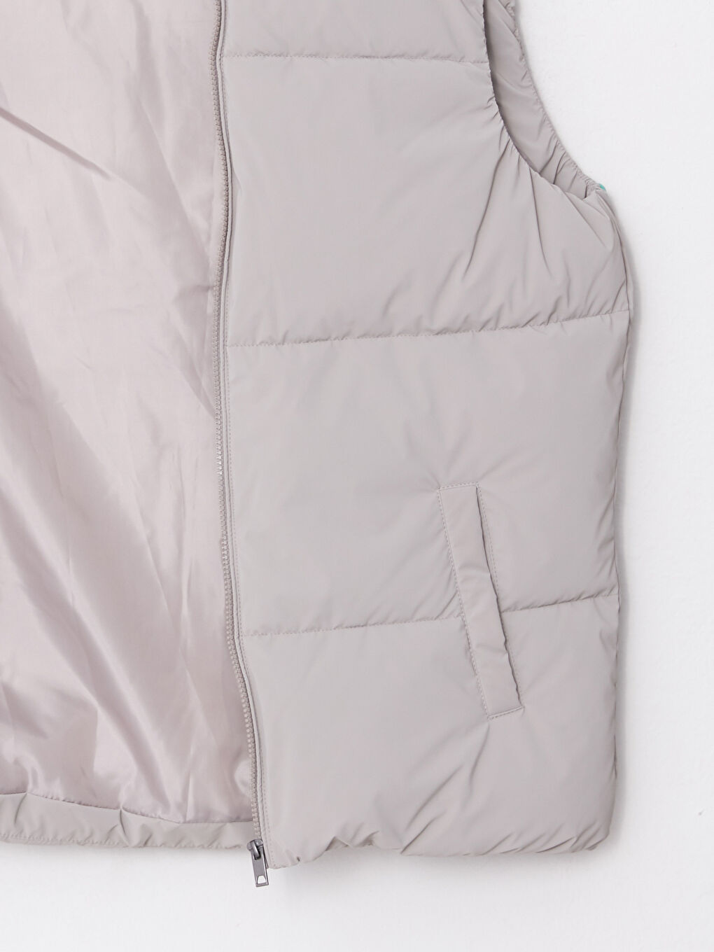 Мужчины Бежевый Дутый жилет-6