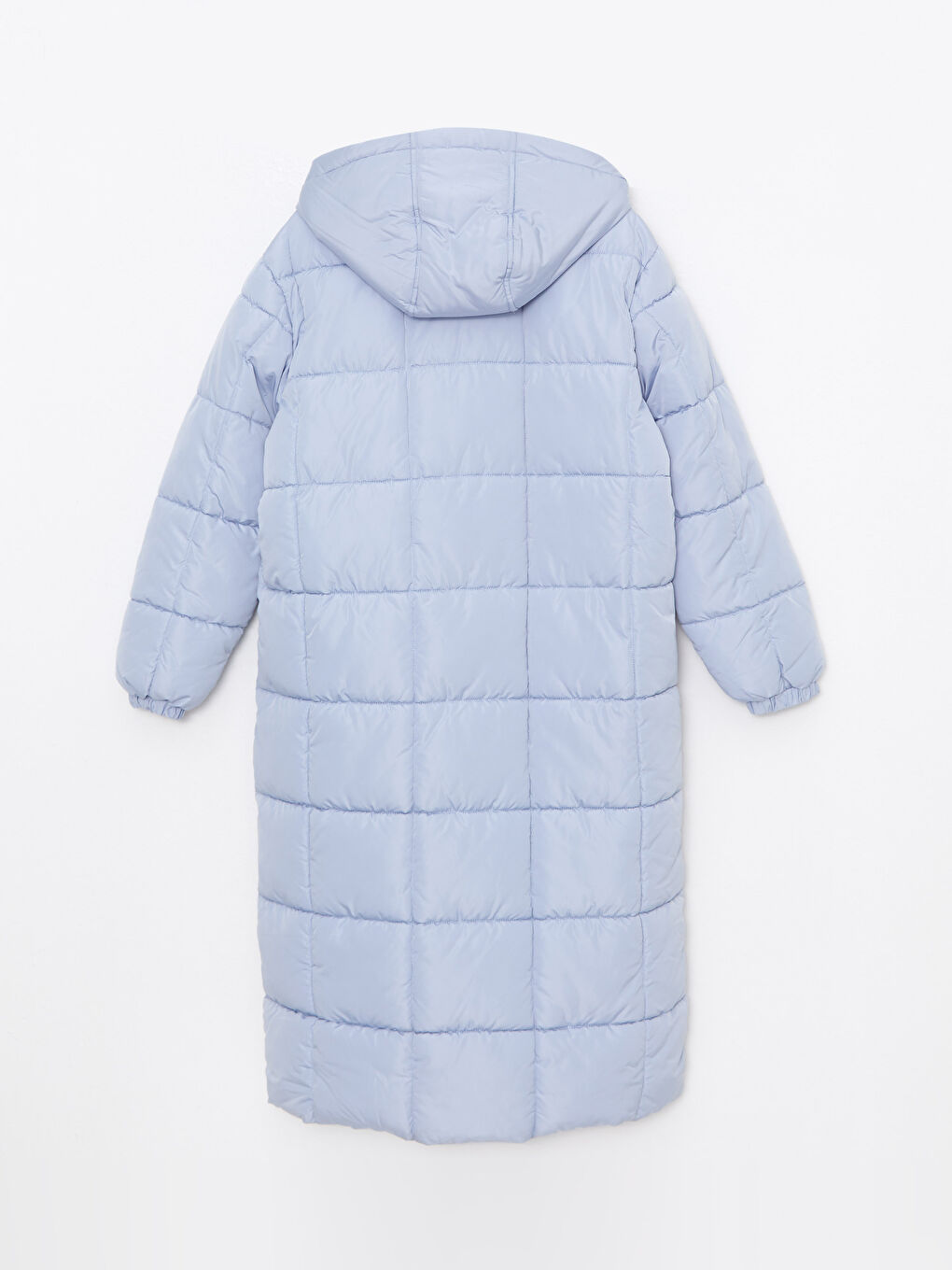 Стёганый пуховик с капюшоном для женщин-7