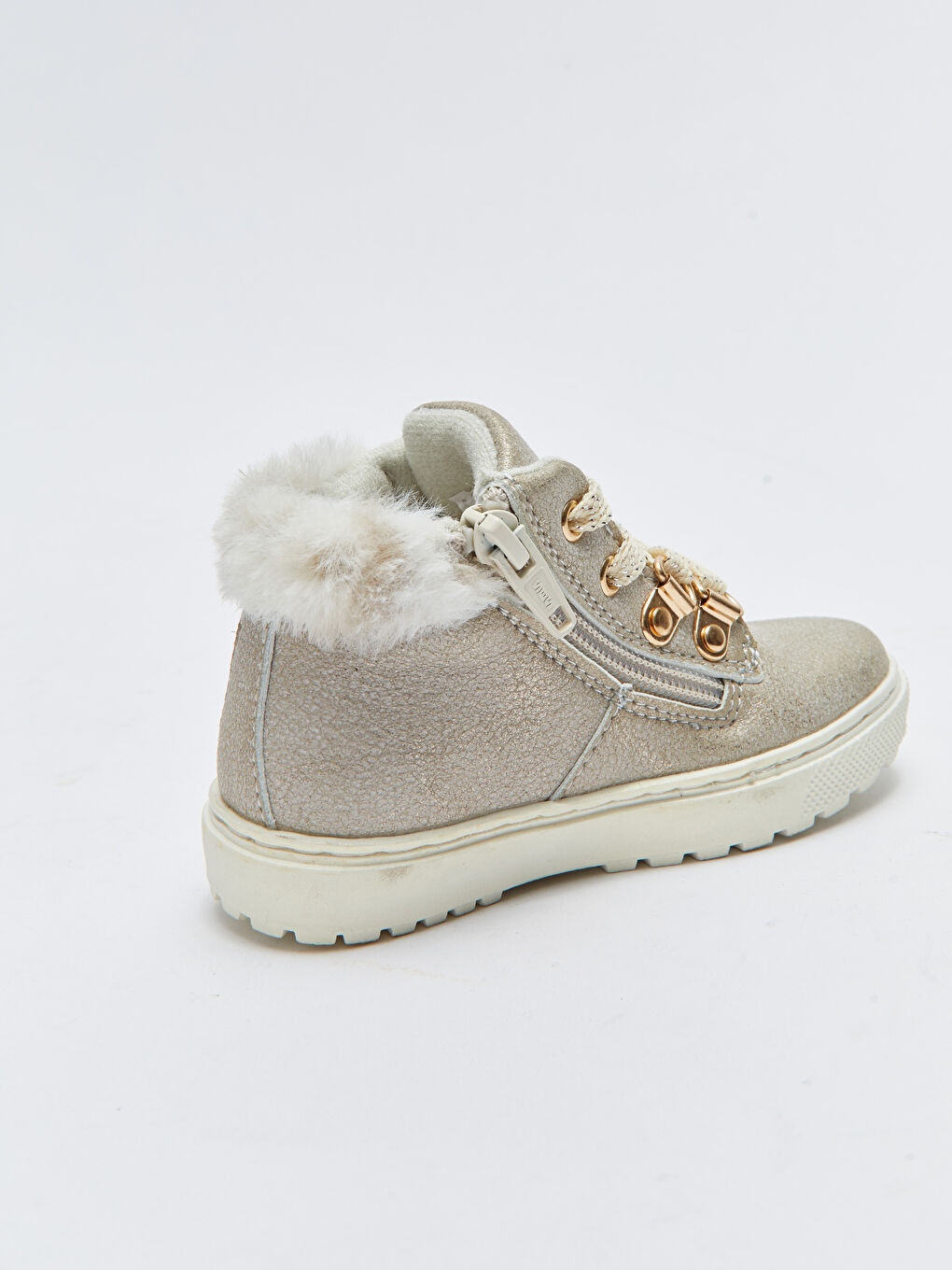 Lace-Up And Zipper Ankle Boy Girl Baby Boots-5