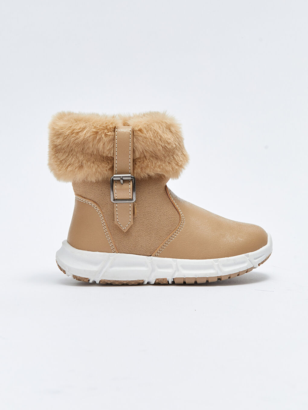 ტყავის ეფექტის ელვაშესაკრავიანი ჩვილის გოგონას ჩექმები-1