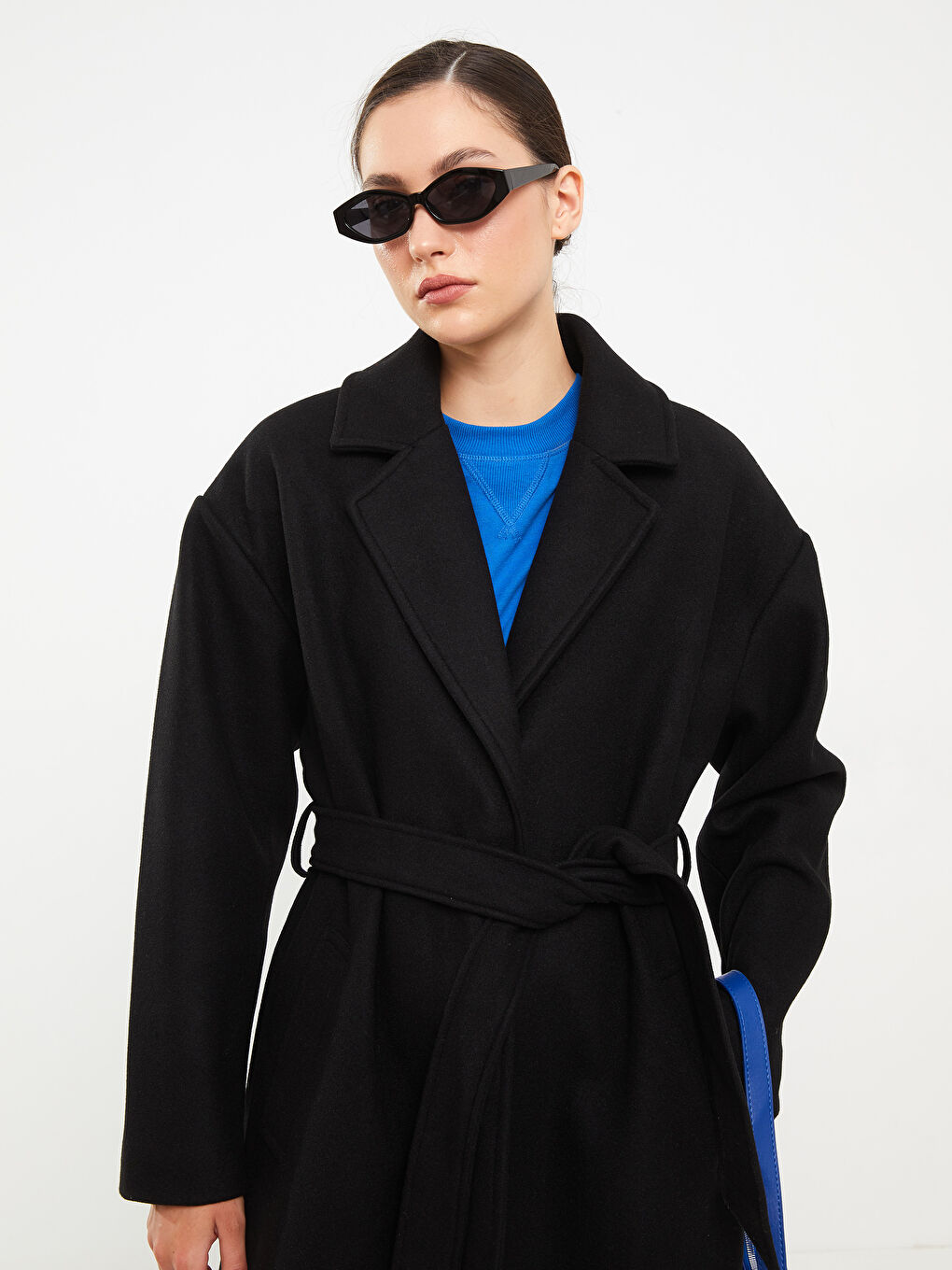 Палто с яка за жени от кашет-2