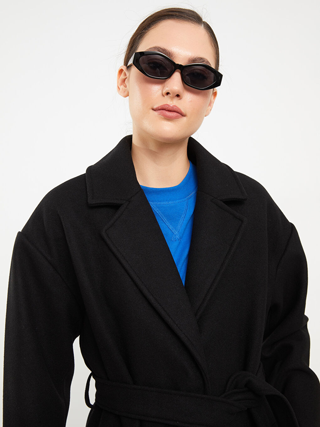 Палто с яка за жени от кашет-3