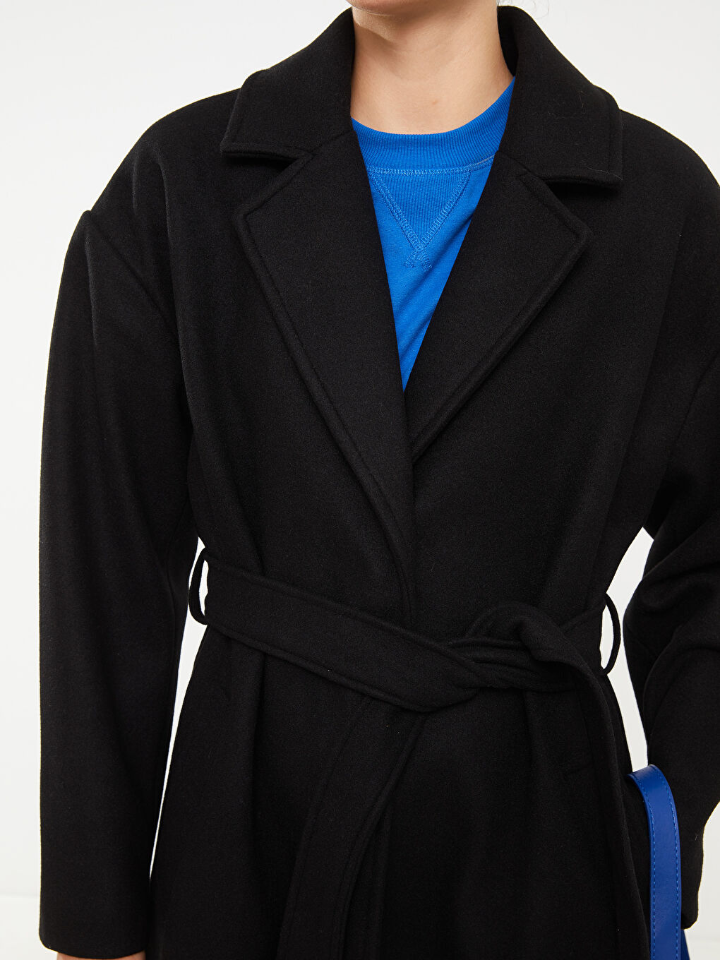 Палто с яка за жени от кашет-4