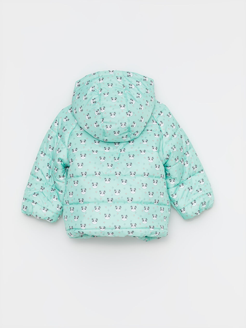 LCW baby Bedruckter Baby-Mädchen-Mantel mit Kapuze und langen Ärmeln -W22698Z1-LRF