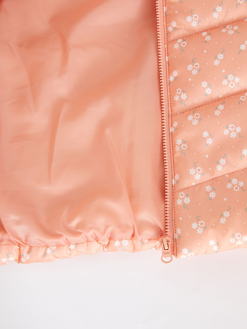 Hooded Long Sleeve Printed Baby Girl Coat-3
