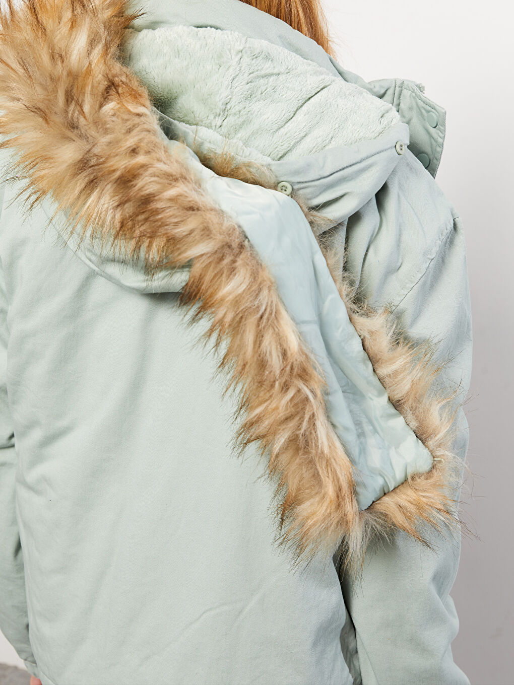 Hooded Regular Long Sleeve Women's Parka-5