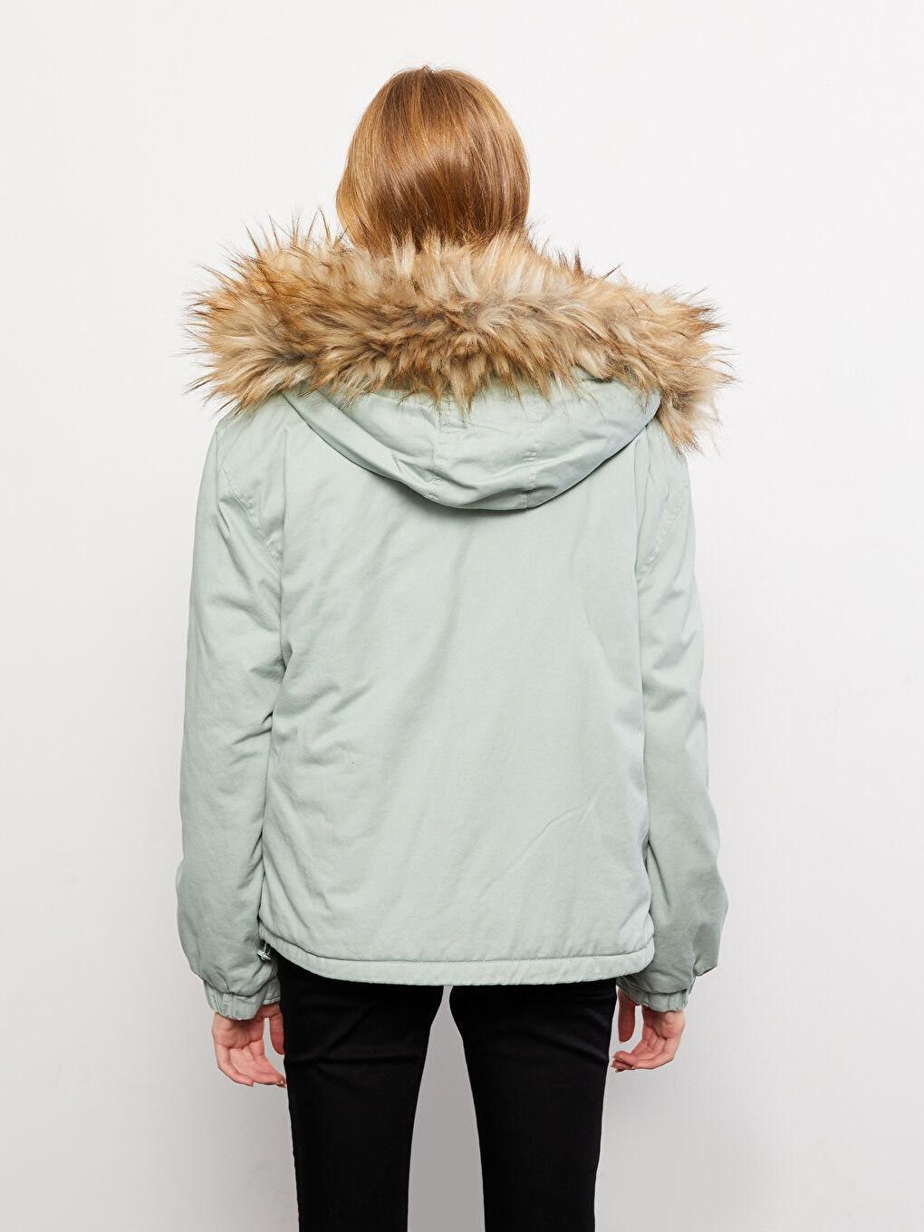 Hooded Regular Long Sleeve Women's Parka-6