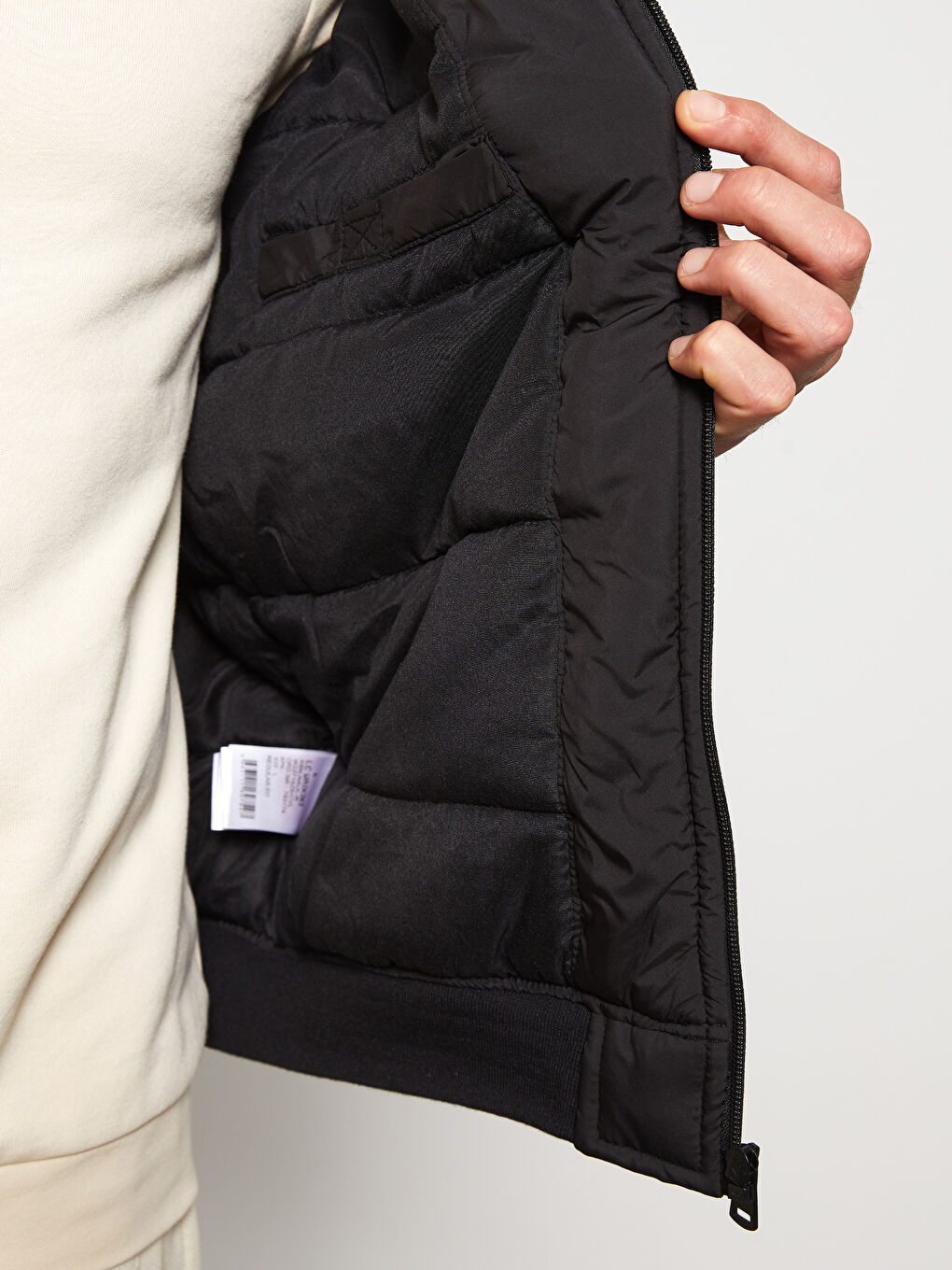 Плътно Мъжко Палто с Качулка, Стандартна Кройка-3