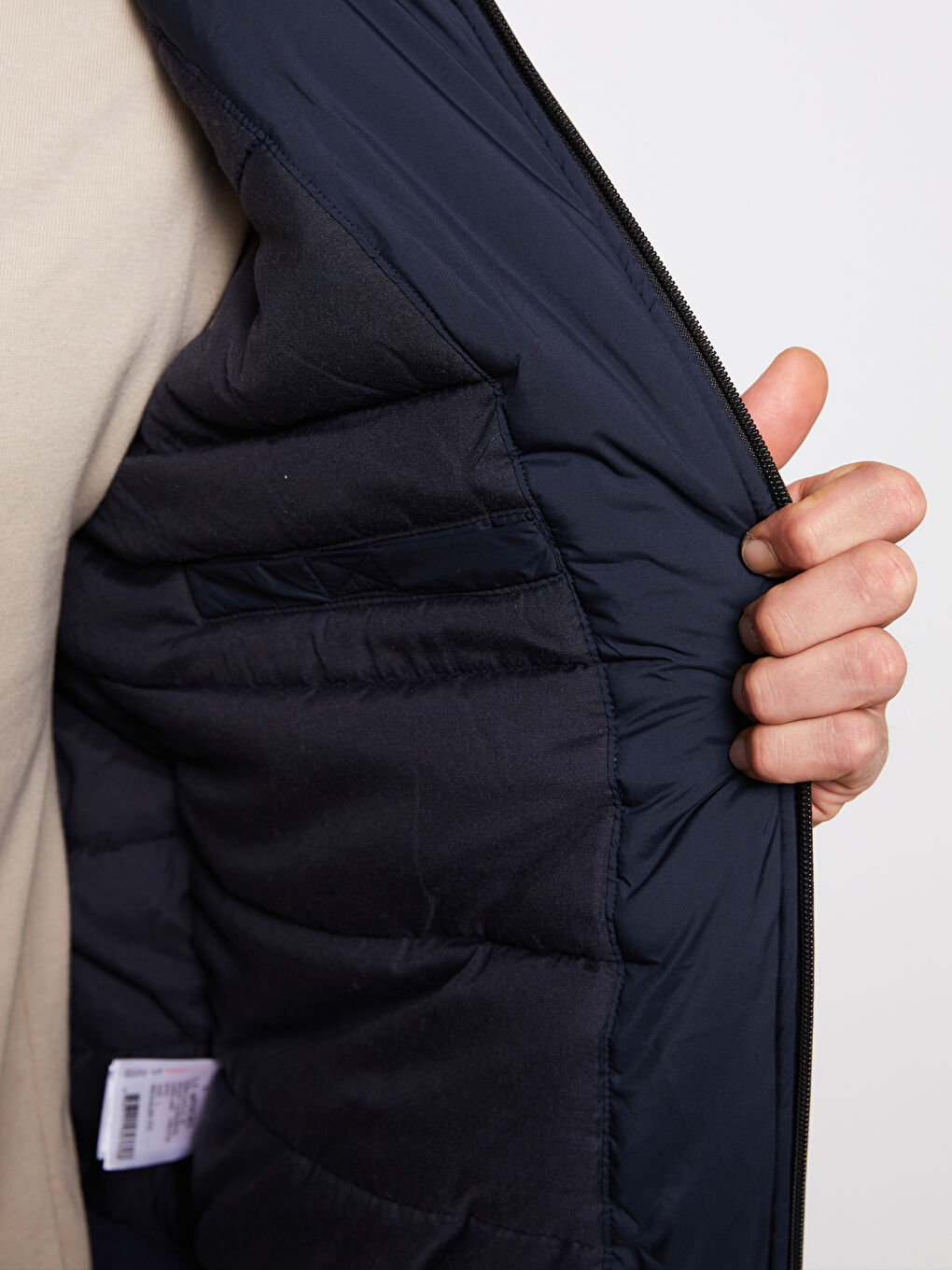 Palton Gros cu Glugă, Croială Standard pentru Bărbați-3