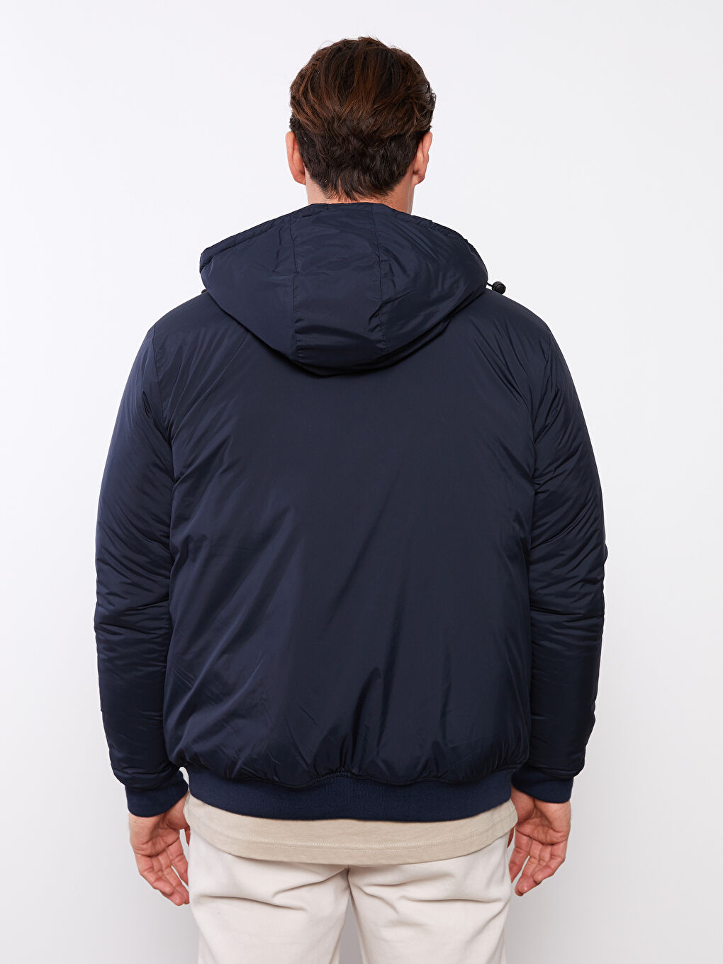 Palton Gros cu Glugă, Croială Standard pentru Bărbați-4