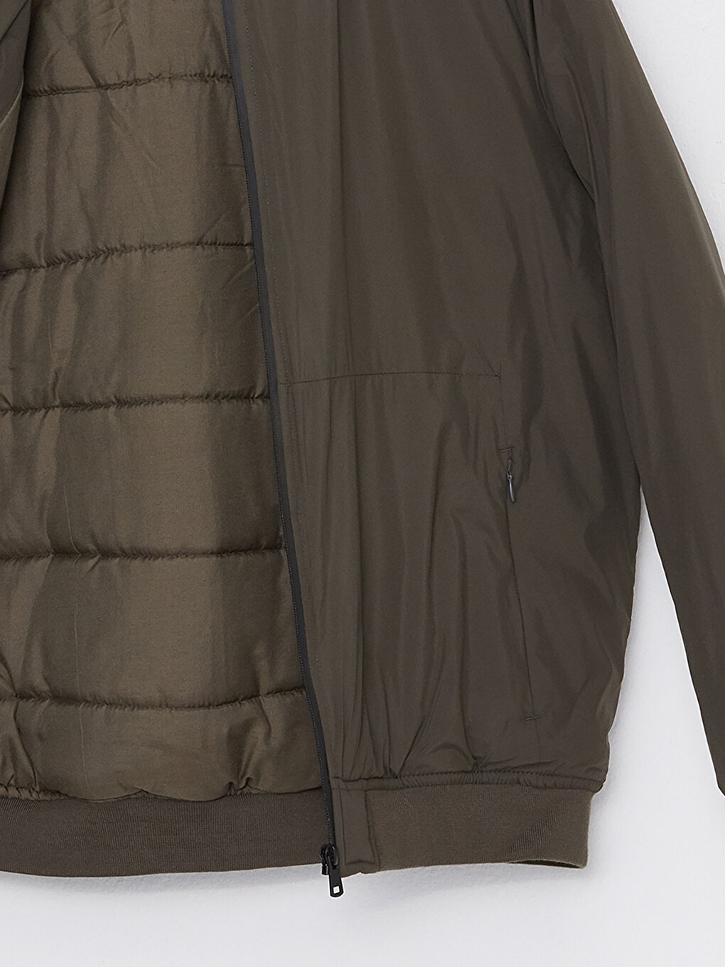 Мужское Толстое Пальто с Капюшоном Стандартного Кроя-7