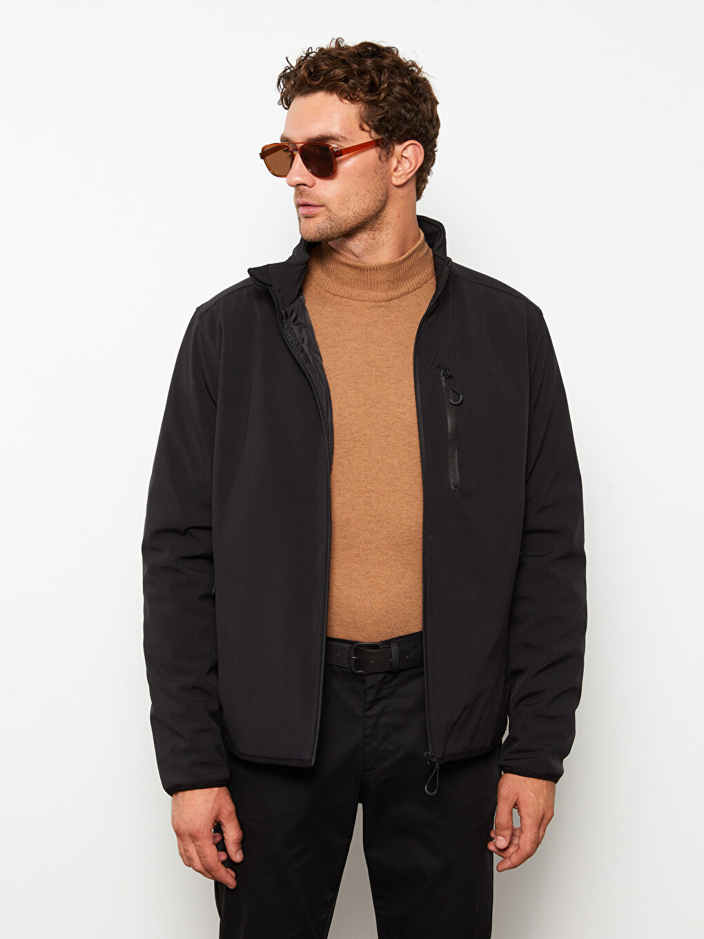 Standard Pattern Standing Collar Men's Nature Jacket-1