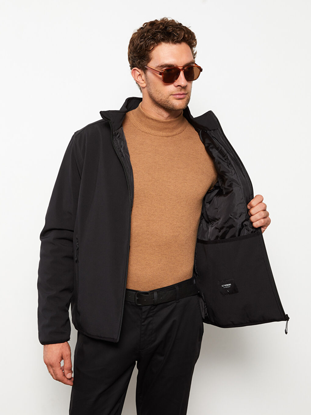 Standard Pattern Standing Collar Men's Nature Jacket-2