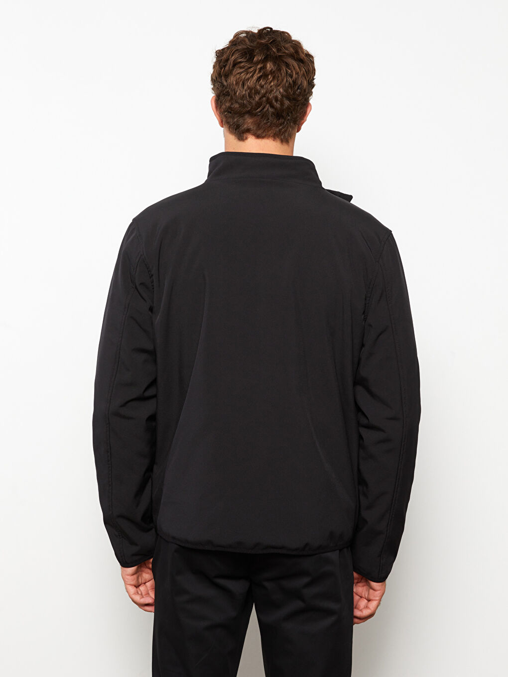 Standard Pattern Standing Collar Men's Nature Jacket-4