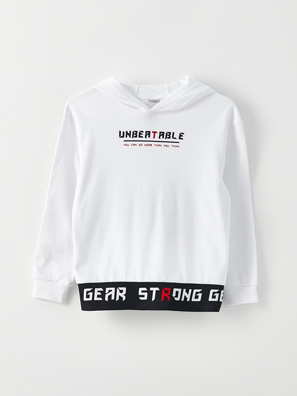 Hooded Printed Long Sleeve Boys' T-Shirt