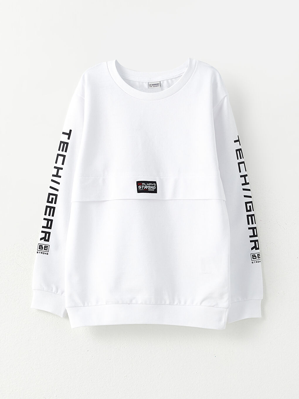 LCW Kids Rundhalsausschnitt Bedruckt Langarm Sweatshirt für Jungen -W22743Z4-R9K