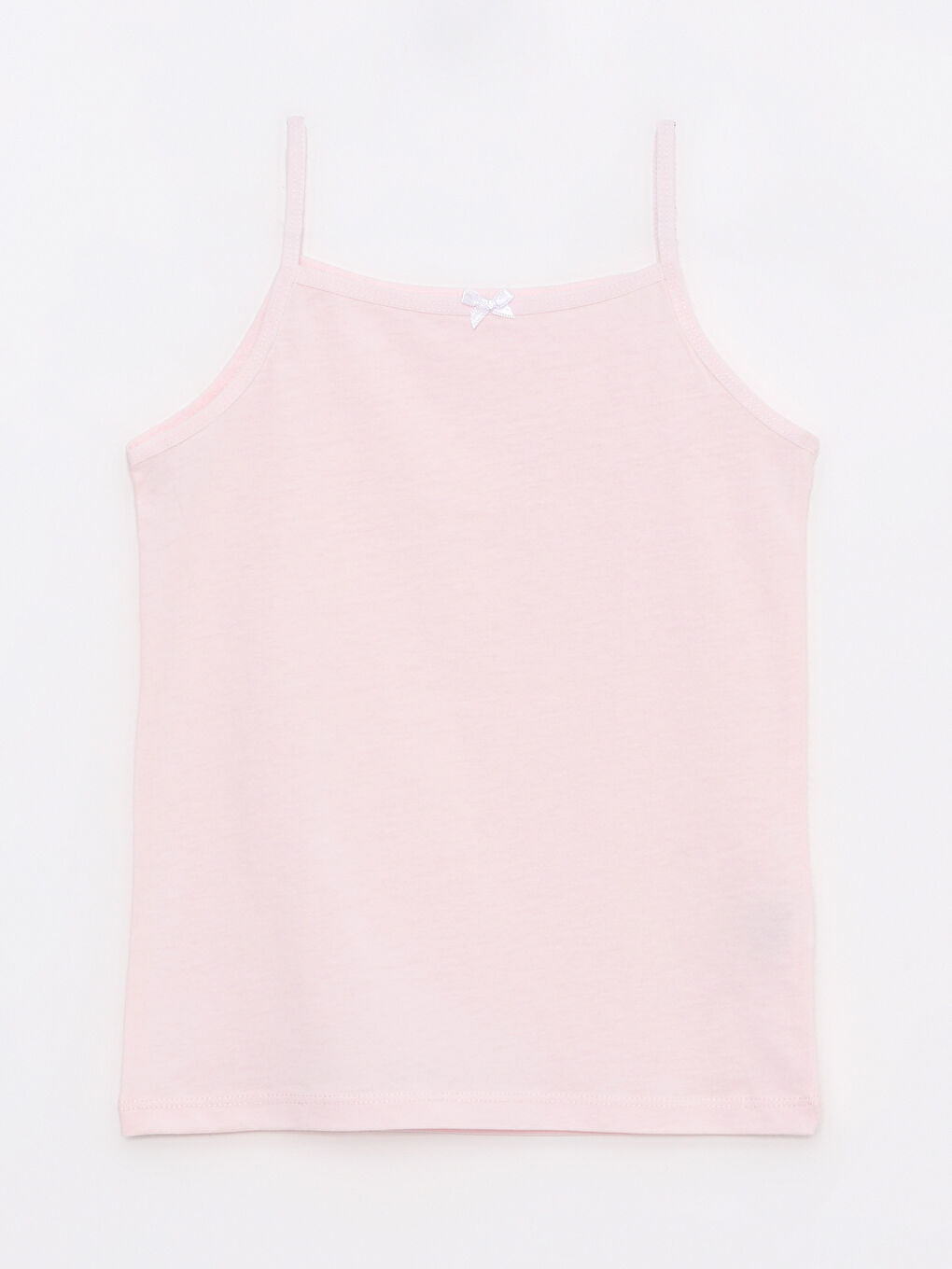 LCW Kids Square Collar Basic Suspended Cotton Girls' Athlete 2 Pack -W22748Z4-FSA