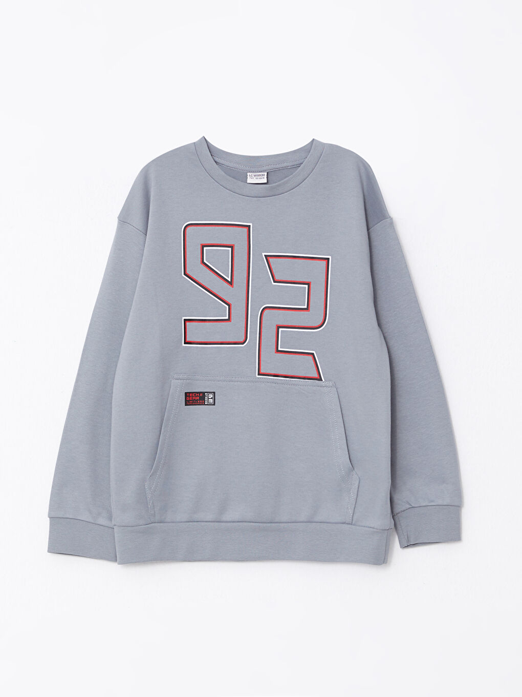 LCW Kids Crew Neck Printed Long Sleeve Boys' T-Shirt -W22754Z4-GSE