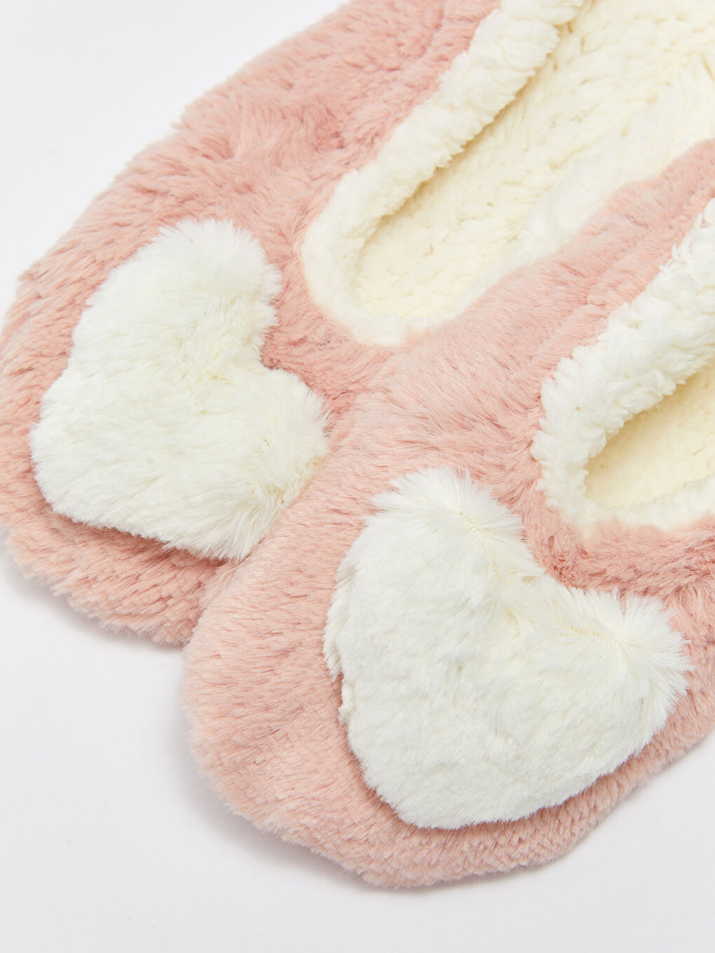 Heart Detailed Plush Women's Home Socks-3